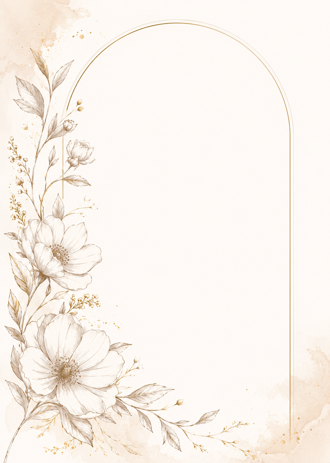 Sketched Bliss invitation template preview