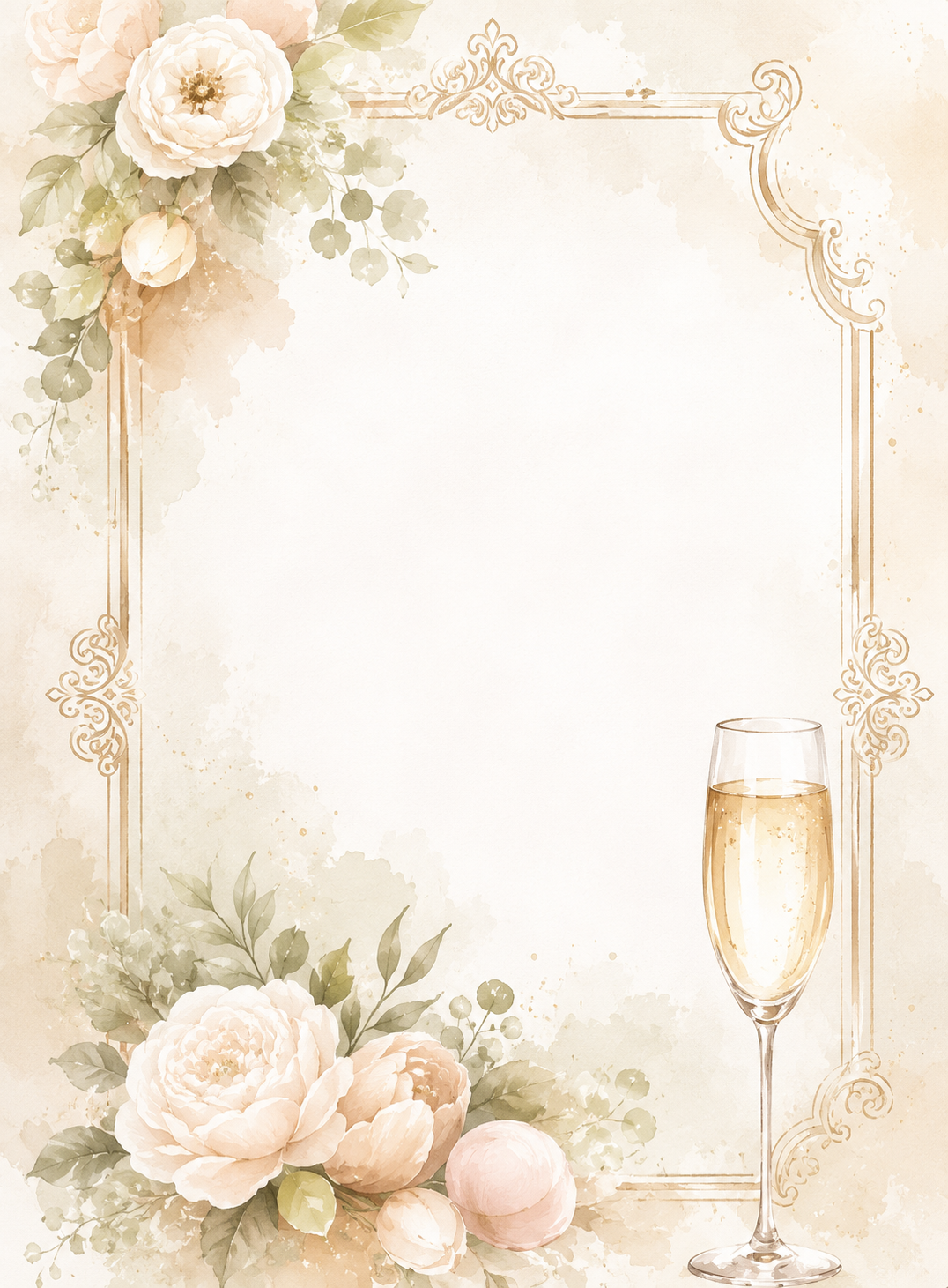 Brunch & Blooms invitation template preview