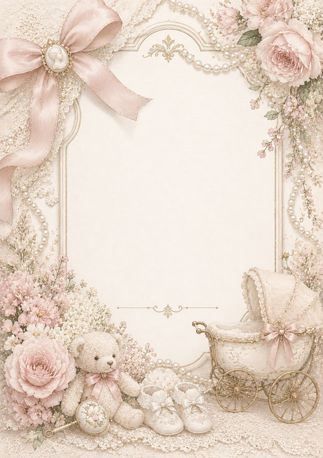 Luxury Heirloom invitation template preview