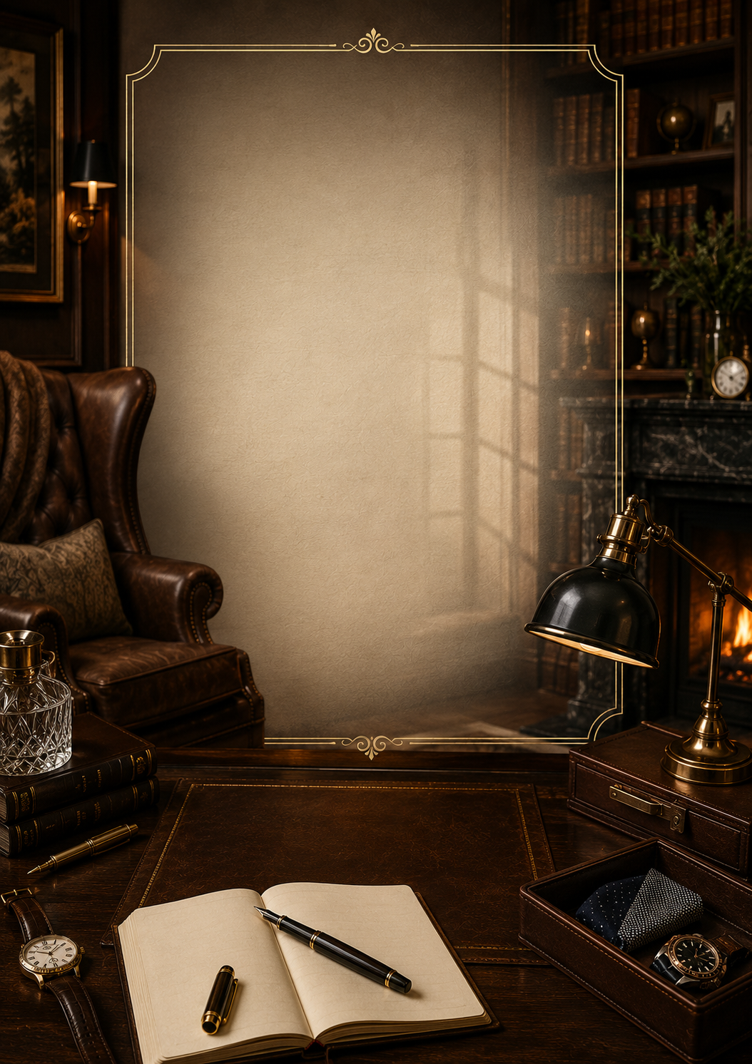 Classic Gentleman invitation template preview