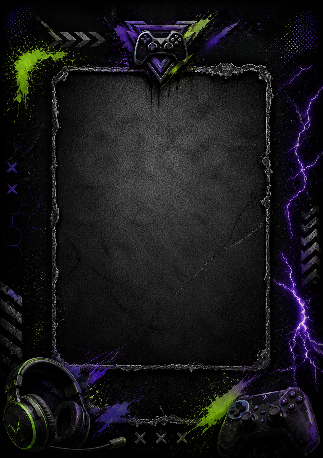 Gaming invitation template preview