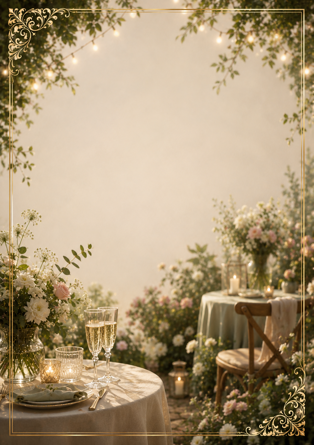 Garden Party invitation template