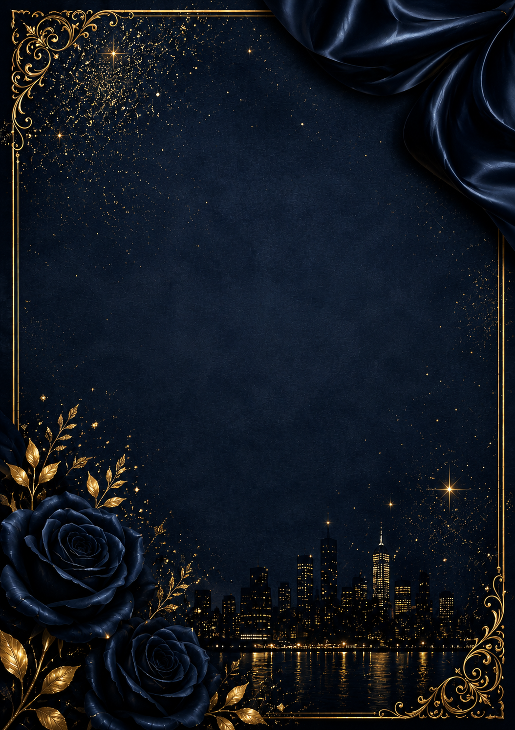 Midnight Elegance invitation template