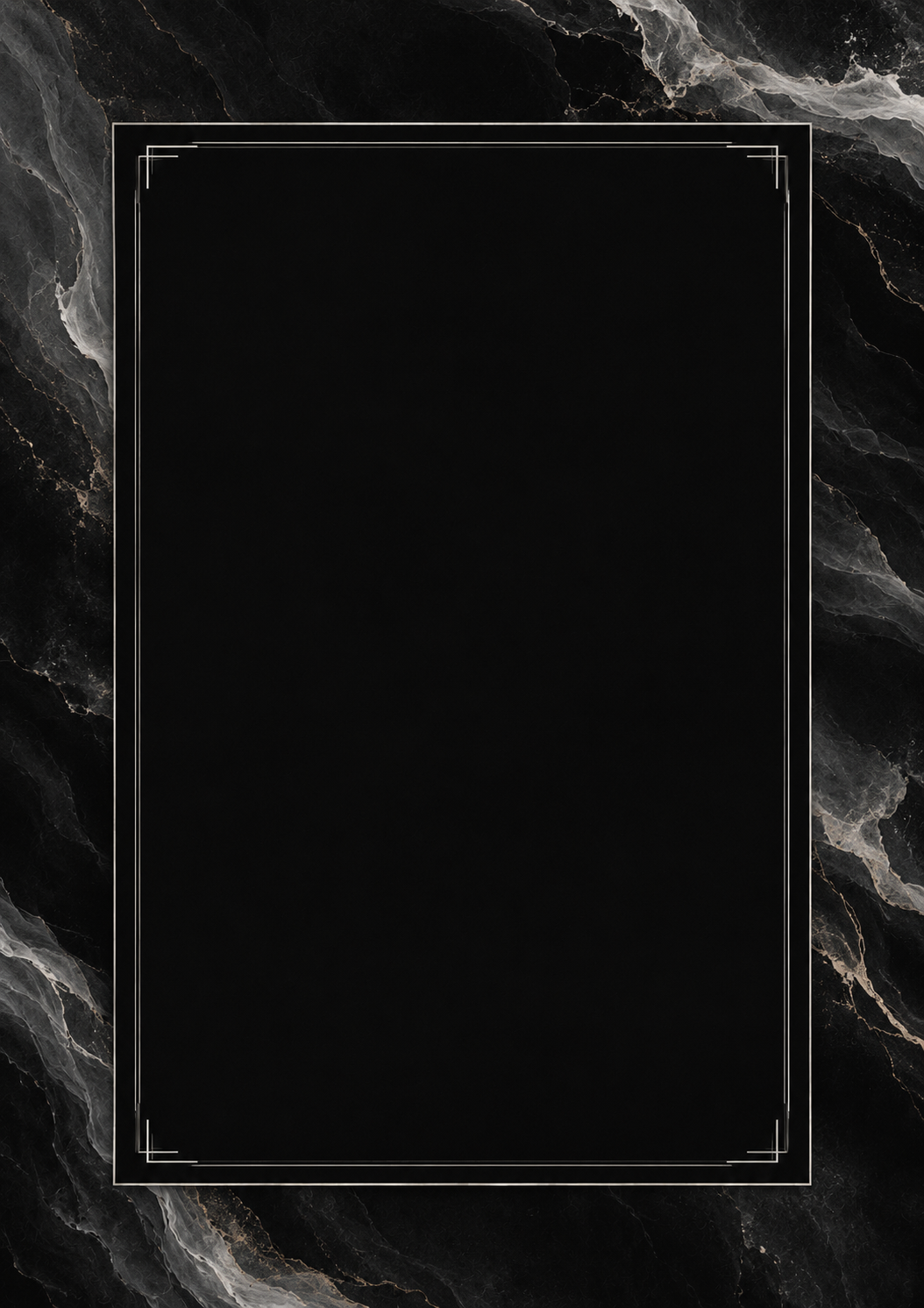 Modern Black invitation template preview
