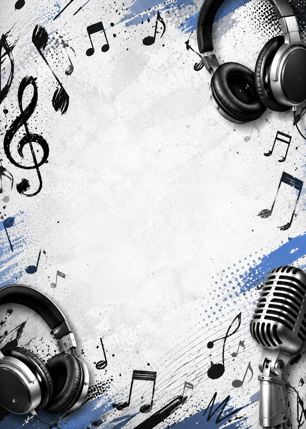 Music invitation template preview