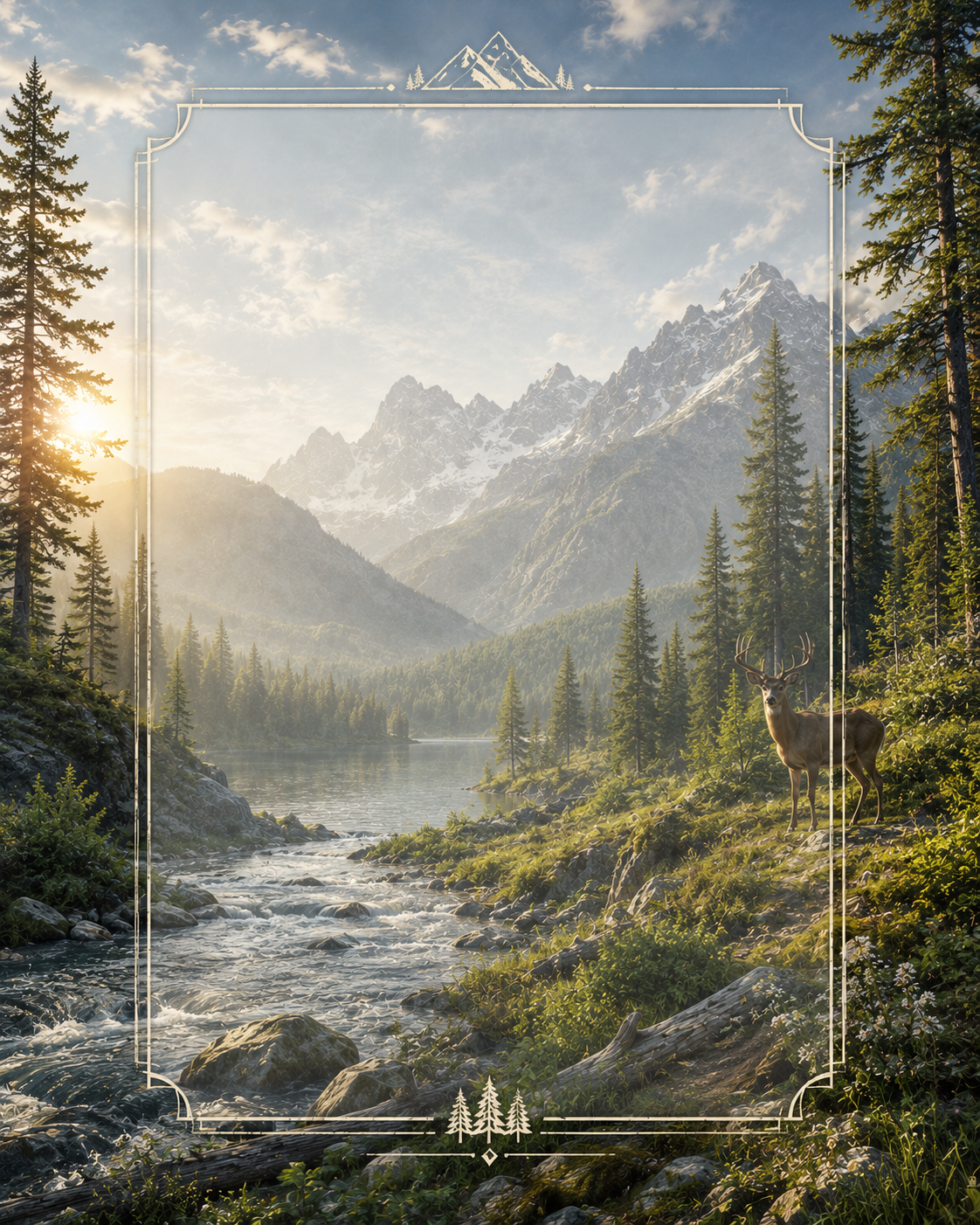 Outdoorsy invitation template preview