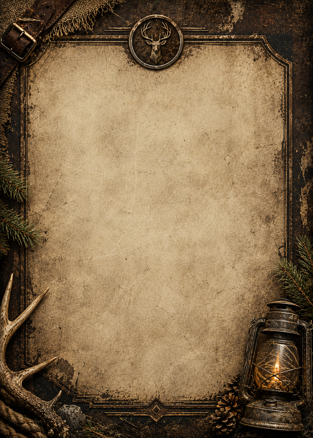Rustic invitation template preview