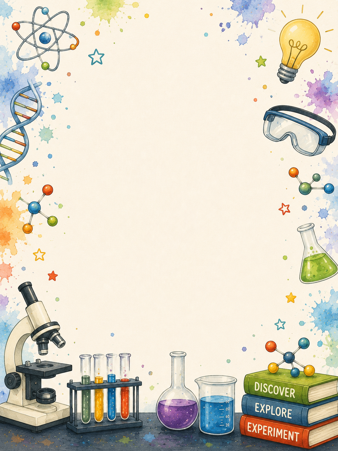 Science Lab invitation template preview