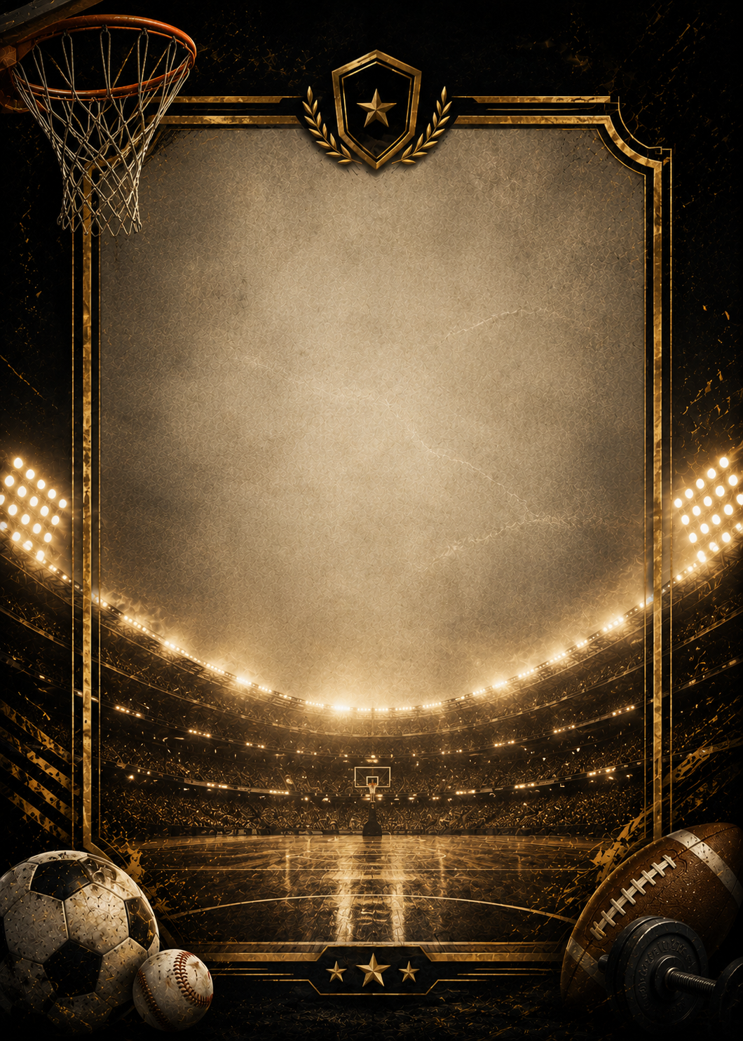 Sports invitation template preview