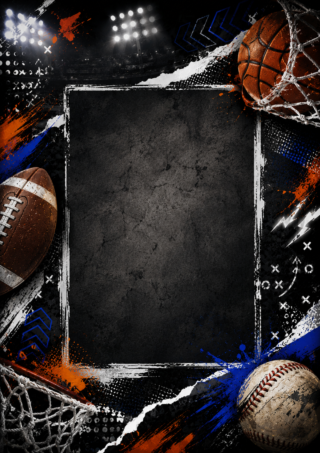 Sports invitation template preview