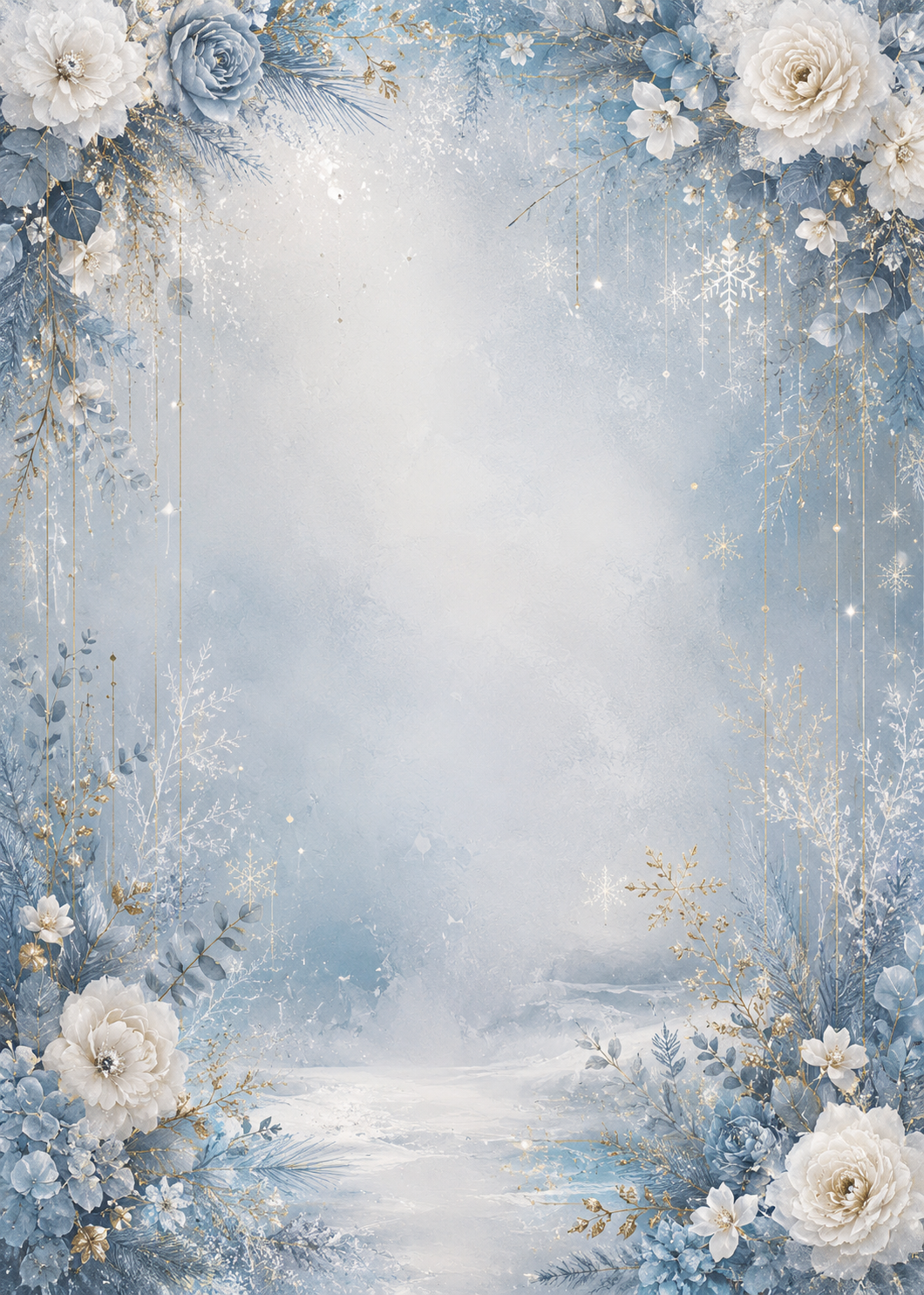 Enchanted Frost invitation template preview