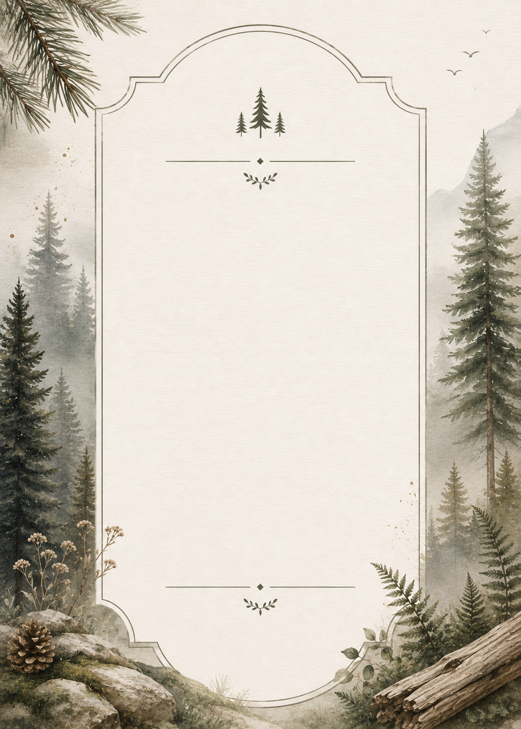 Forestry invitation template preview