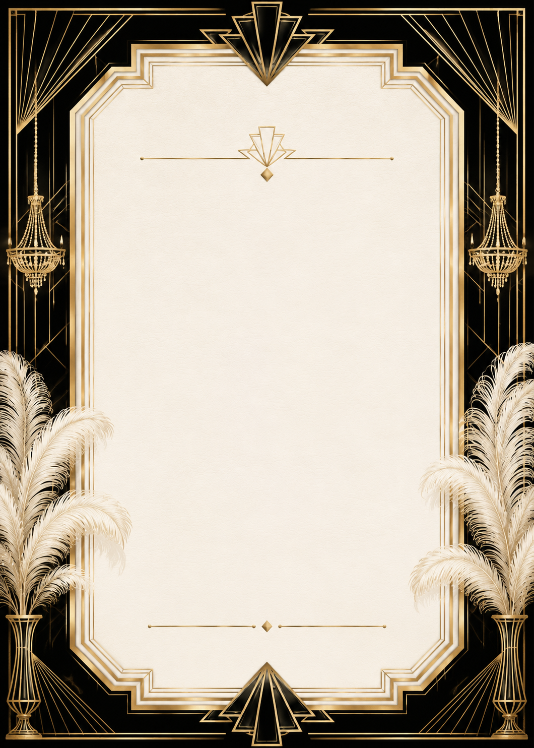 Great Gatsby invitation template preview
