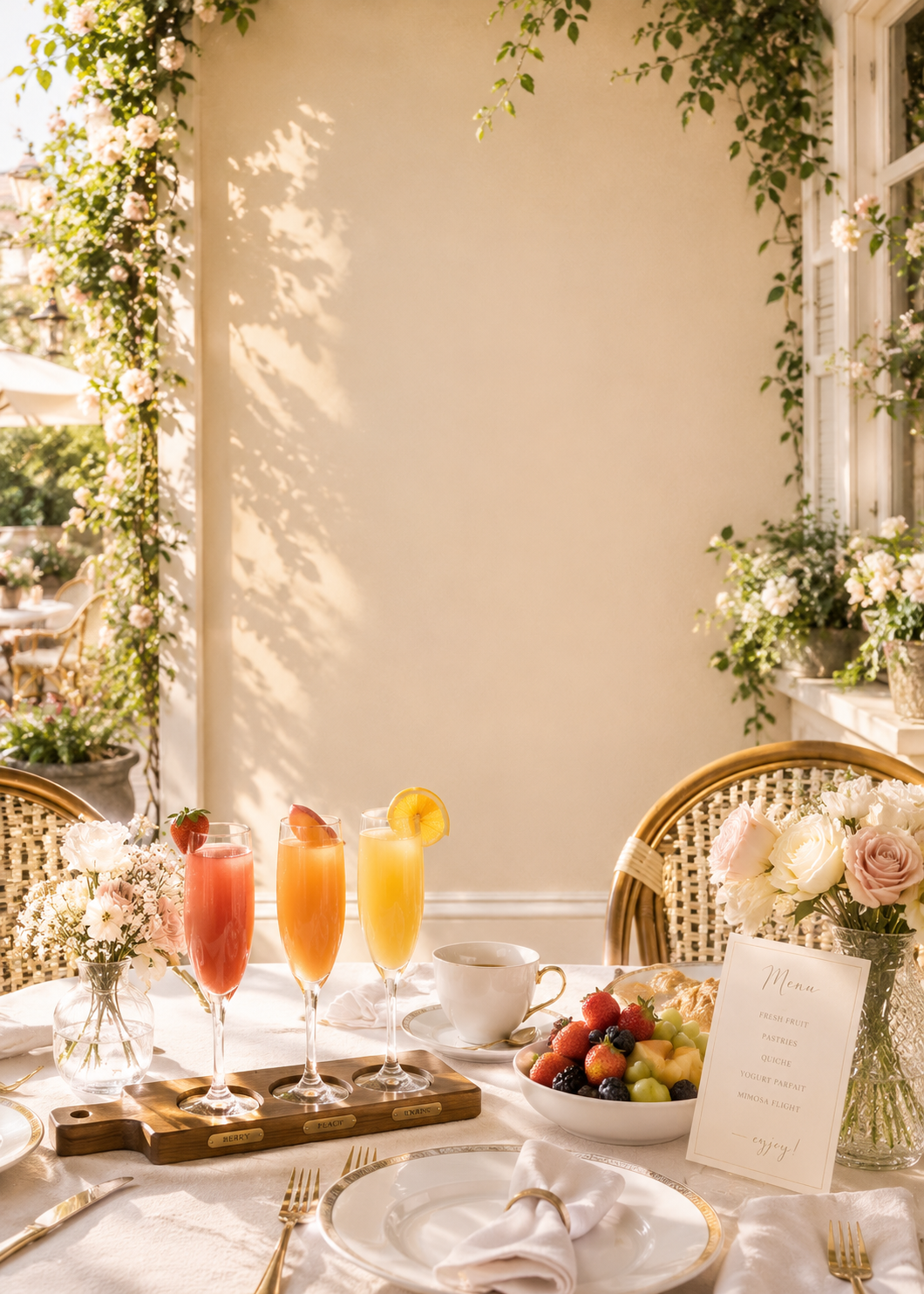 Mimosa Brunch invitation template preview